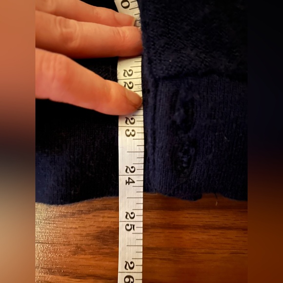 Vintage Lacoste Dark Blue Knit Cardigan - Picture 6 of 7